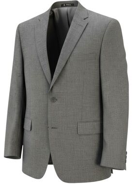 Mens Gray Classic Fit Blazer 40R Sport Coat Wool Blend P&L